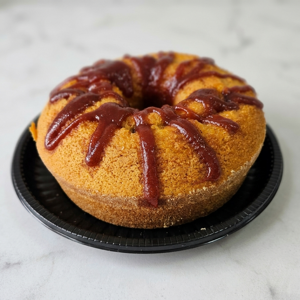 Bolo de Fubá com Goiaba